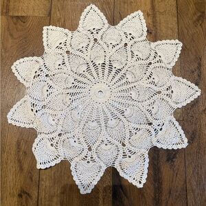 Vintage Handmade Elegant Crochet Doily Home Decor